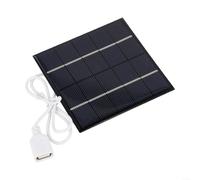5W Solar Panel Charger| 5V Polycrystalline Silicon Portable Camping Power Supply with USB Cable for Outdoor Garden Lights| DIY Projects| and Low-Power