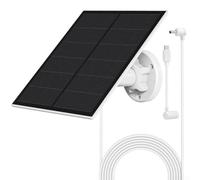 5W Solar Panel for For ring Camera, Includes 4m Charging Cable and Works in Low Light Conditions