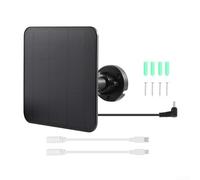 5W Solar Panel for Ring Camera, Reliable Voltage Stabilization for Consistent Performance (Black)