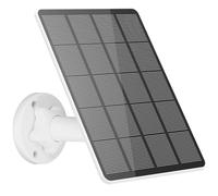 5W Solar Panel for Security Camera, Solar Panel Charger IP65 Waterproof Solar Charger with Micro USB and USB-C Port Connector, 9.1ft Cable, 360° Adjustable Security Mount for Indoor Outdoor