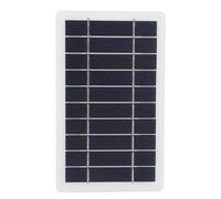 5W Solar Panel Monocrystalline Silicon Portable Solar Charging Panel High Efficiency Lightweight Solar Power Charger for Outdoor Camping Hiking Travel