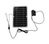 5W Solar Panel Water Fountain Pump Kit, With LED Lights For Garden Pond Bird Bath Outdoor Decor 120L/H Flow Rate