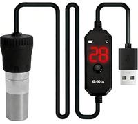 5W USB Aquarium Heater Stick, Aquarium Heater with Robust Safety Design,15-34°C, Automatic Temperature Control, Aquarium Heater, designed for small aquariums for saltwater and freshwater aquariums