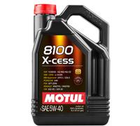 Motul 8100 X-Cess 5W-40 Fully Synthetic Engine Oil 5 Litre 5L + SCREENWASH TAB