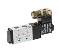 5Way 2 Position Electric Solenoid Valve 4V210-08 1/4" Port Size DC12V,24V. AC110V,220V, Pneumatic Parts Air Control Valve(AC110V)