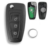5WK49986 433MHZ For Ford C-Max Focus Galaxy Mondeo Key Fob S-Max Transit Key Fob Connect Transit Key Fob Custom 3 Buttons Remote Car Key Fob with 4D63(83) Chip HU101 Blade Key Ring