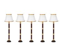 5X 1/12 Dollhouse Miniature LED Light Floor Lamp Battery Powered Wireless Operated