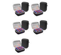 5X 15 Slots Insulin Vial Protector Case, Insulin Vial Organizer Bag for Diabetics Standard 1ml 3ml 5ml and 10ml Vials