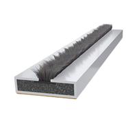 5X 15mm X 4mm X 1050mm Intumescent Fire Door Strips With Brush Seal - Fire & Smoke Seals For Doors (Door Pack)