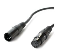 5x 1m 5 Pin XLR Male to Female DMX Lighting Cable DJ Gig LED Signal Light Lead