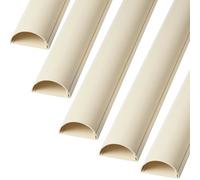 5X 1M (5M) 16mm X 8mm Magnolia Speaker Cable Trunking Conduit Cover Av Tv Wall