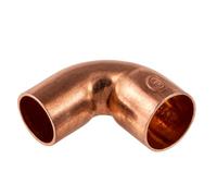5X 22mm Copper End Feed 90 Degree Street Elbow EF12S | Plumbing Fitting for Water, Heating & Gas Pipe Systems