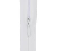 5X #3 Invisible Zip 22 Inch (56cm) - Close-End-with Woven Tape for Bridal Gowns, Maxi Dresses & Large Upholstery - Hidden Nylon Zips for Tailoring & Decor (Natural White)