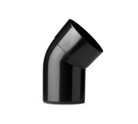 5X 36mm 45 Degree Solvent Weld Bend Male & Female Black Plastic Waste Pipe Fitting - Smooth Directional Change, Permanent Solvent Cement Joint, Domestic & Light Commercial (Pack of 5)