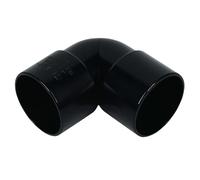 5X 36mm 90 Degree Solvent Weld Bend Black Plastic Waste Pipe Fitting