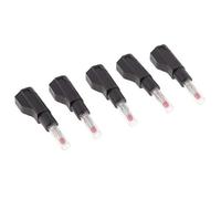 5x 4 mm Banana Plug for Test Probes Instrument Meter Connector black 600V