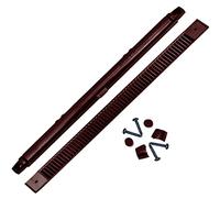 5X 409mm EA3800 Brown Trickle Slot Vent for uPVC, Timber, Aluminium Window Prevents Condensation, Damp & Mould by Air Ventilation Adjustable Flap(5, Brown)