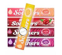 5x 45g Hallsoothers Honey & Lemon, Blackcurrant, Cherry, Peach & Raspberry, Strawberry Flavour with Real Fruit Juice with Liquid Centres - Bundled by GetInStyle Shop