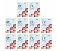 5''x 7" Glass Front Frameless Clip Frame ‘Set of 10’ Picture Frame Document Frame Poster Frame For Home, Office Classic Wall Mountable (5''x 7")