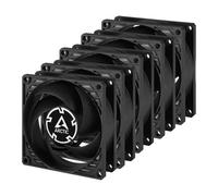 5x 80mm Arctic P8 PWM PST Cooling Fans, 5 Blade, Static Pressure, Up to 3000rpm,