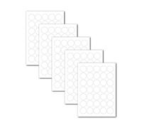 5X A4 Sheets of Personalised Circle Stickers - Customised Sticker Labels - Premium Gloss Finish - Custom Round Stickers - Logo, Photo, Colour or Text Vinyl Decal Label (35mm)
