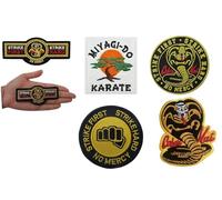 5X Badge Set Miyagi do Karate Cobra Snake King Karate Kid Cloth Badge Patch
