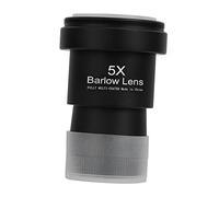 5x Barlow Lens Device 1.25 Inch Black Aluminum Alloy Glass