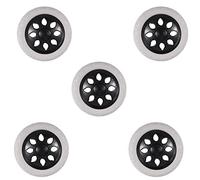 5X Black White Plastic Core Foam Cartwheel Casters