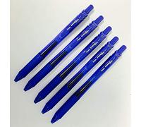 5x BLUE PENTEL BL107 ENERGEL RETRACTABLE ROLLER BALL PENS. 0.7mm METAL TIP. RUBBER GRIP. PACK OF 5 BLUE INK. BL107-A GEL PENS