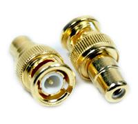 5X Bnc Male To 1 Rca/phono Female Adapter - Cctv Camera Dvr Video Converter Plug