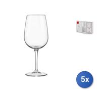 5x Bormioli Rocco Pack 3 glasses Large Space in transparent glass 50 cl