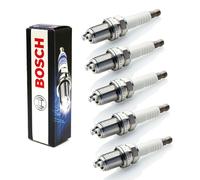 5x Bosch Double Platinum Spark Plugs Genuine Engine Ignition Service Set/Kit