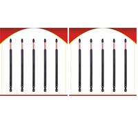 5X Bull Bits 150mm PZ2 Impact Screwdriver Bits Set - Pozi Pozidriv, Shock Zone, S2 Steel, Torsion Zone (Pack of 2)