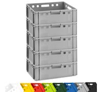 5x Meat Box E2 Storage Box Butcher Eurobox Food-Safe Stackable