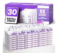5X Cleaning Power Multi-Surface Mop Pad Refills, Compatible with Swiffer Power Mop Pads, for Cleaning Hardwood, Tile, Laminate, Vinyl Floors, Fragrance-Free, 30 Count (30 Count)