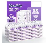 5X Cleaning Power Mop Refills for Swiffer Power Mop, 500+ Strips Multi-Surface PowerMop Refill Pads, 52 Count Disposable Powermop Wood Mops, Replacement Mopping Pad for Floor Cleaning