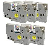 5X Compatible Label Tapes TZ-211 TZe-211 Black on White 6mm x 8m for PT-1000 1005 1010 3600 9600 D200 D210 D210VP D600VP E100 E300VP E550WVP H101C H101GB H105 H110 H300 H500 P700 P750W