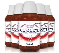 5x Corsodyl Medicated Antibacterial Mouthwash Original Alcohol Free 300ml