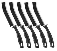 5X Crevice Cleaning Brush Hard-Bristled | Multifunctional Gap Cleaning Brush | Grout Brush for Narrow Hard to Reach Places | Suitable for Around Bathroom Fittings, Taps, Hob, Kitchen Sink