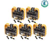 5x DeWalt DT70555T Extreme FLEXTORQ 25pc Set PH2 25mm in Small Bulk Storage Case