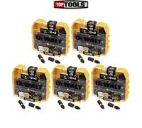 5x DeWalt DT70555T Extreme FLEXTORQ 25pc Set PH2 25mm in Small Bulk Storage Case