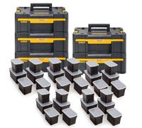 5x Dewalt DWST1-70705 TStak III Deep Draw Stackable Tool Storage Box Organisers