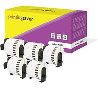 5X DK-44205 62 mm x 30.48 m Compatible Continuous Removable Paper Label Tapes for P-Touch QL-1110NWB QL-1100 QL-1050 QL-500 QL-500BW QL-570 QL-580 QL-700 QL-710W QL-800 QL-810W QL-820NWB