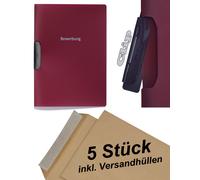 5x Durable Duraswing Job - Two-part Application Folders with Clip - Color RED