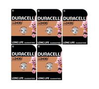 5X Duracell Cr 2430 Lithium (5 Blister Packs of 1 Battery) 5 Batteries