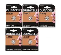 5X Duracell Cr 2450 Lithium (5 Blister Pack of 1 Battery) 5 Batteries