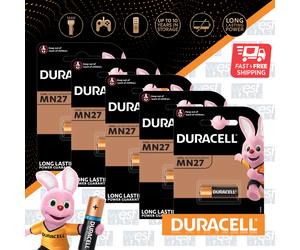 5x DURACELL MN27 SPECIALTY 12V Alkaline Batteries A27 8LR732 EL27A EL812 L828