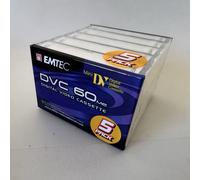 5x EMTEC DVC 60 min ME MiniDV Pack Digital Video Cassette Tape for Camcorder NEW