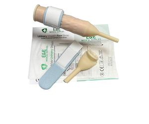 5X External Catheter for Men (35mm) + Fixing Strap Bundle - Latex Urinary Sheath with Catheter Leg Bag Holder Support - Compatible with Leg Bag, Night Bag, and Catheter Systems