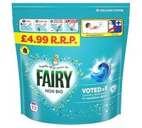5x Fairy Non Bio Washing Pods 60 Washes Washing Machine Capsules 5x 12 (20.6g)